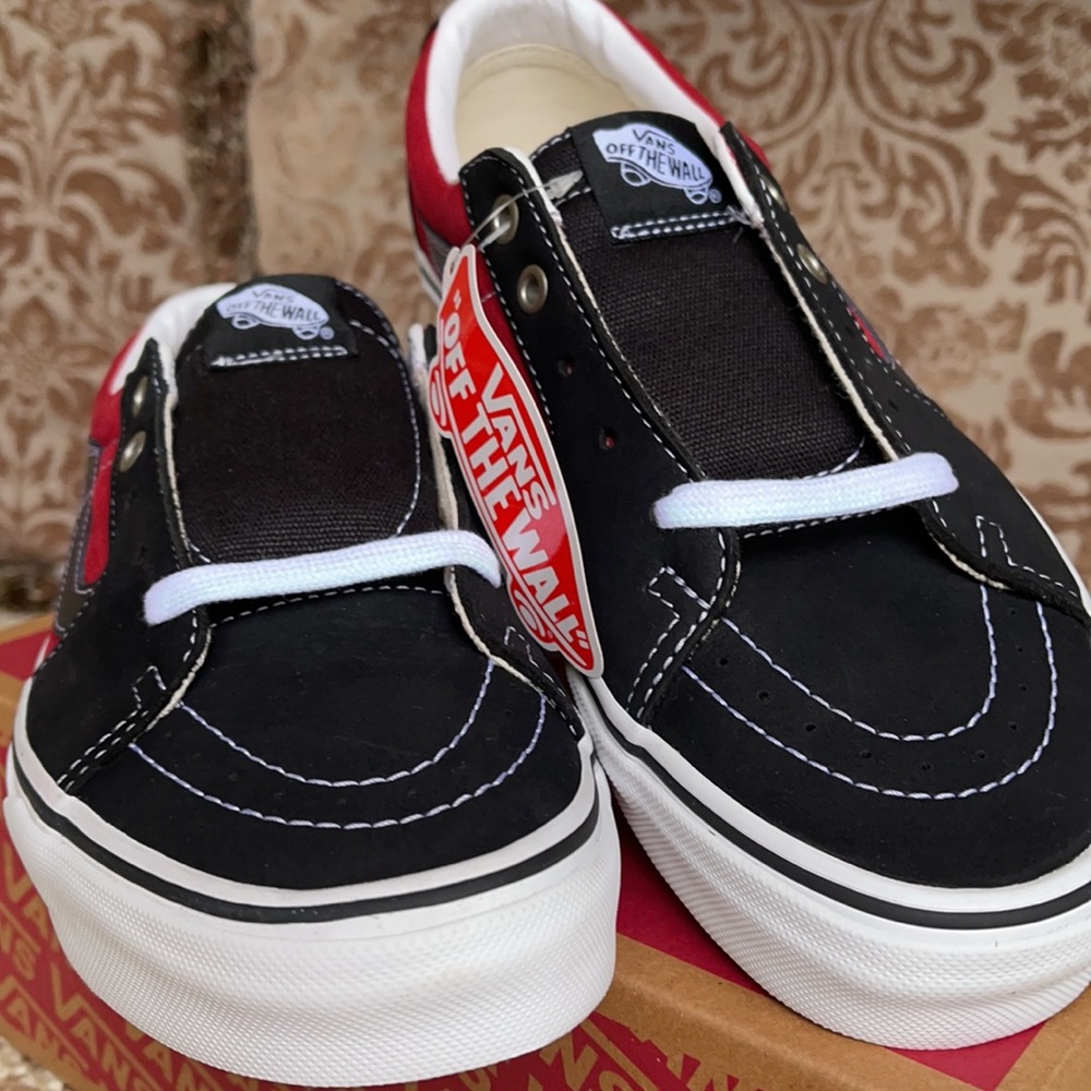 Vans Sk8-Low Leather black/chili pepper WMNS - Picture 10 of 16
